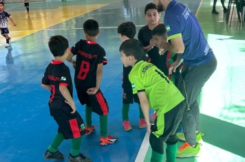 Foto - Etapa final e premiação da 1• Copa Regional de Futsal de Base