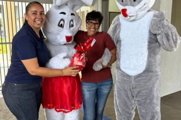 Foto - Tradicional distribuição de ovos de Páscoa no Municipio de Jundiaí do Sul, Paraná.