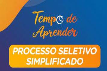 PROCESSO SELETIVO SIMPLIFICADO DA EDUCAÇÃO Nº 001/2023 - TEMPO DE APRENDER