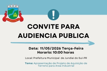 Convite para Audiência Publica
