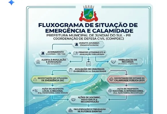 FLUXOGRAMA: SITUAÇÃO DE EMERGÊNCIA OU CALAMIDADE