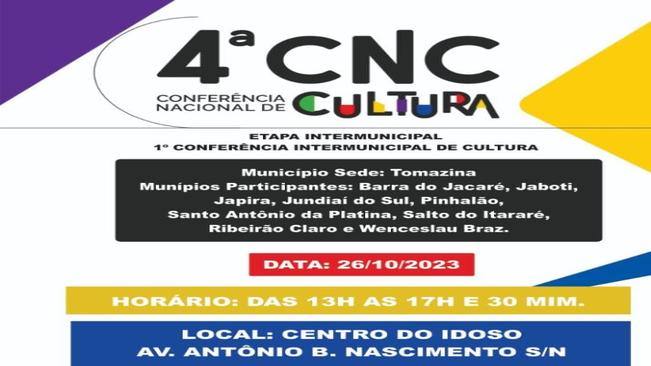 1º CONFERÊNCIA INTERMUNIPAL DE CULTURA
