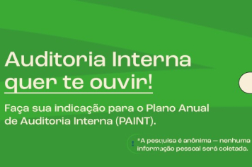 CONSULTA PÚBLICA DE TEMAS PARA  SEREM INCLUÍDOS NO PLANO DE AUDITORIA INTERNA DE 2026
