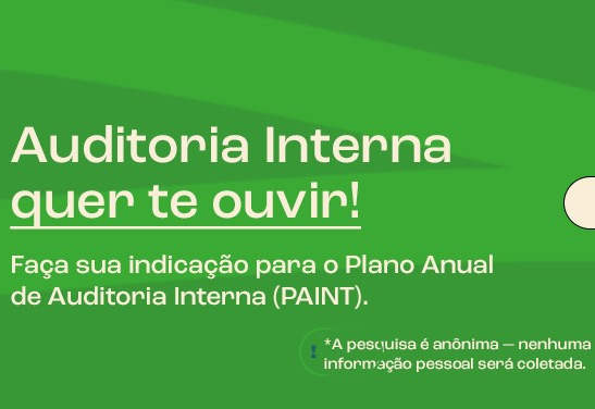CONSULTA PÚBLICA DE TEMAS PARA  SEREM INCLUÍDOS NO PLANO DE AUDITORIA INTERNA DE 2026