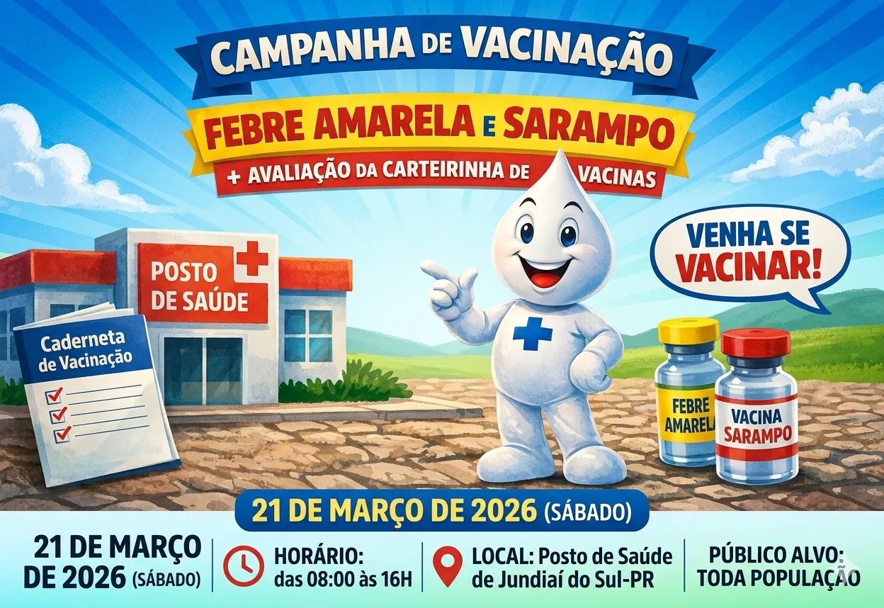 Campanha de Vacinação dia 20 de Março de 2026 (Sábado)